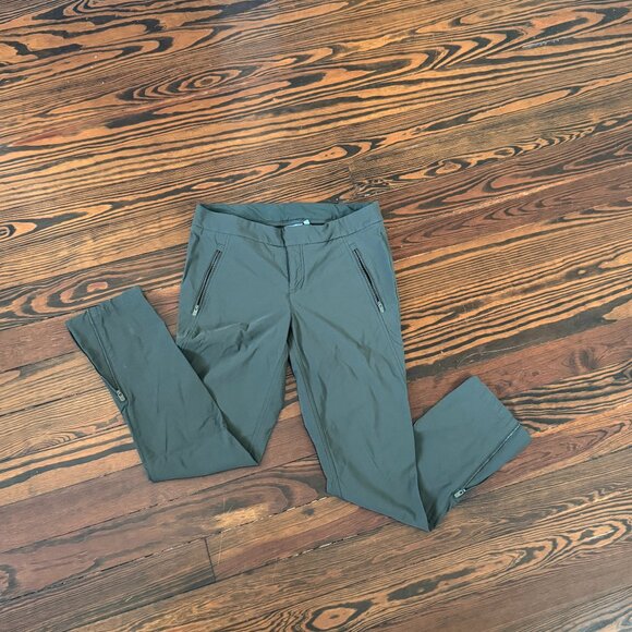 Athleta Women's Olive Green Wander Pants - Size 12 - Picture 1 of 8